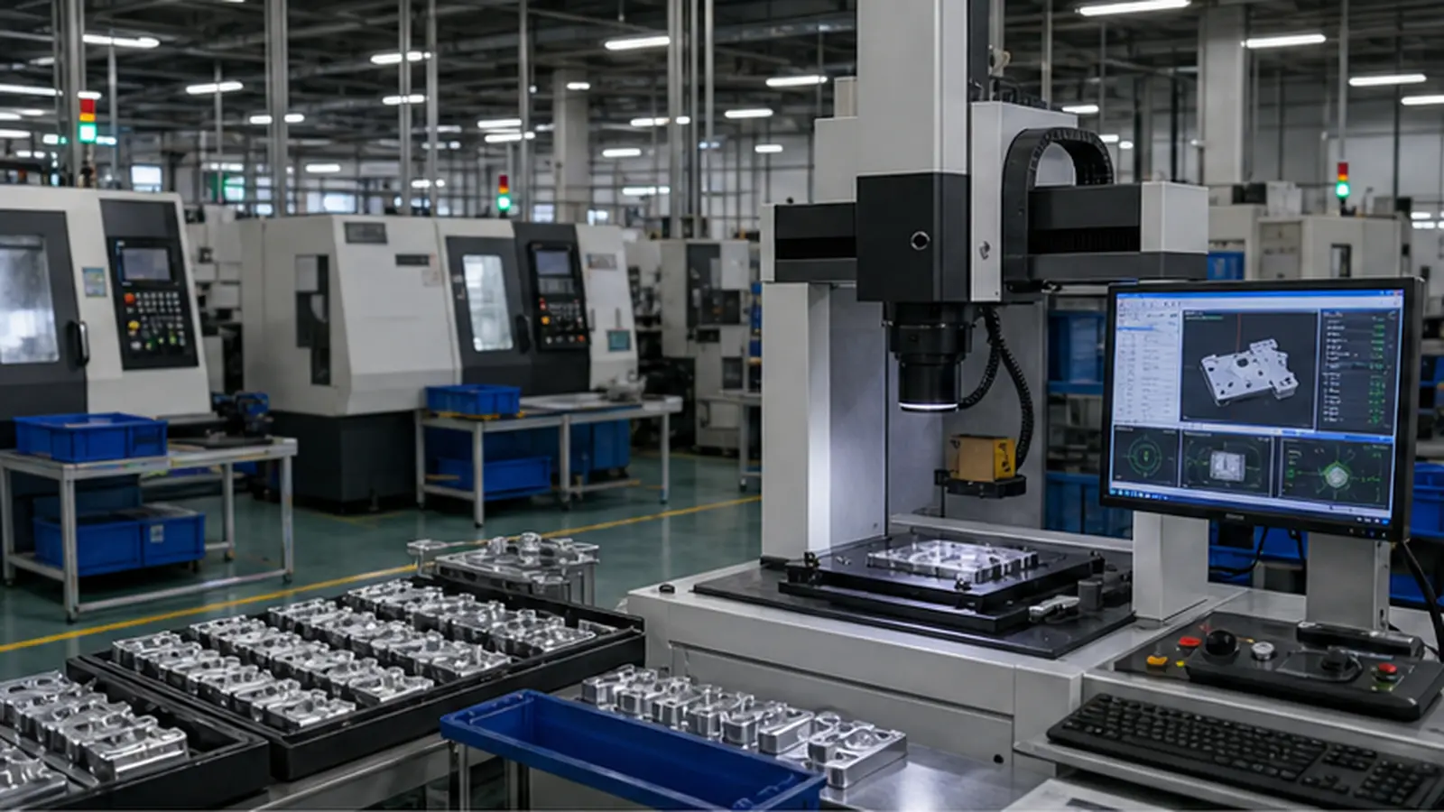 CNC 精密件 2.5D 高度与尺寸检测方案:CNC 精密件 2.5D 尺寸检测产线的技术分析