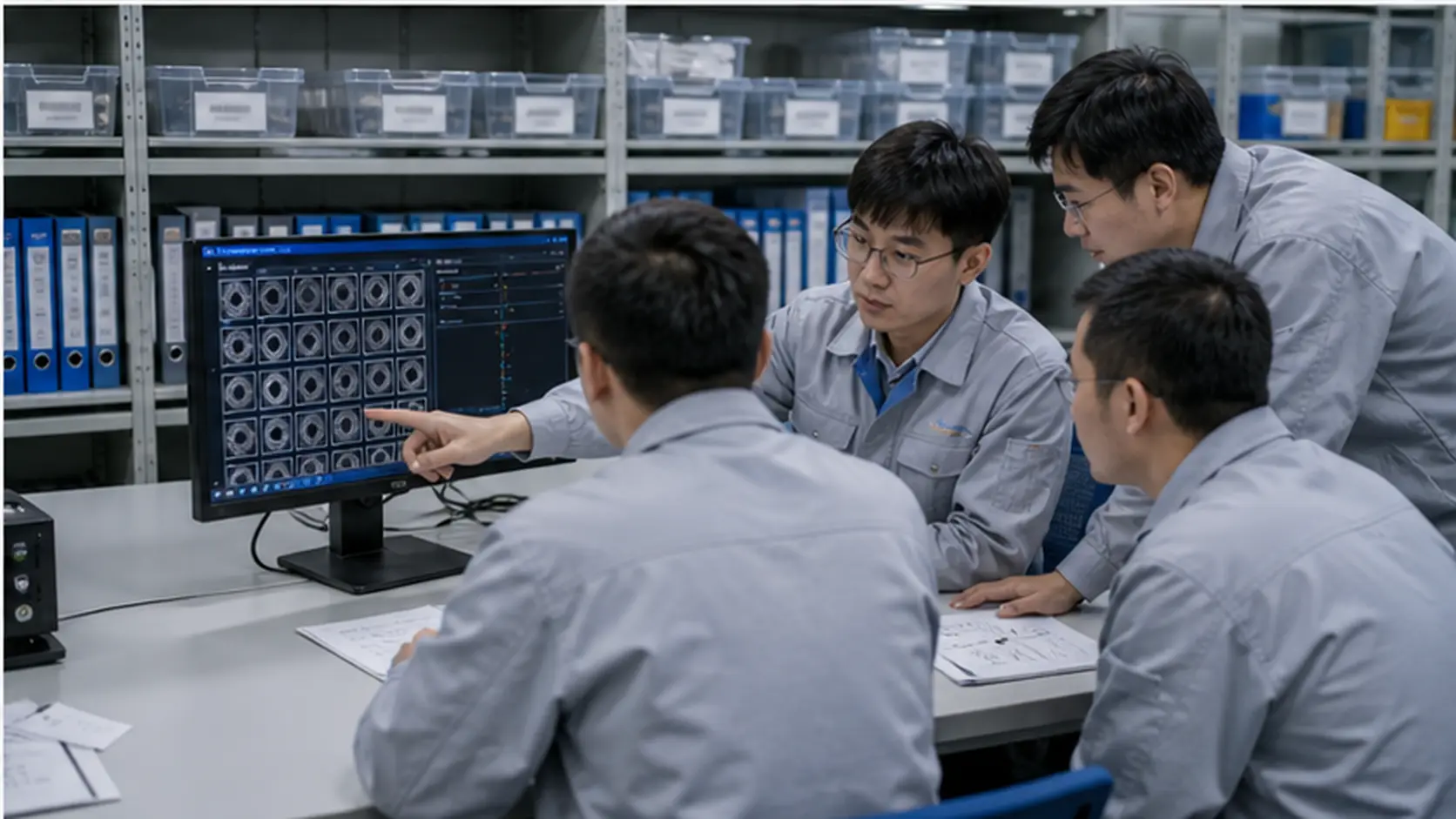 质量复核室视觉数据闭环方案 在质量复核室与追溯数据平台运行的工业视觉现场